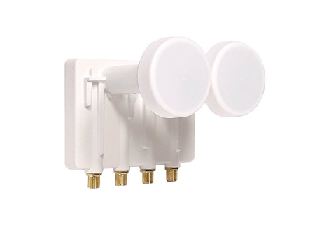 DI-WAY LNB MONOBLOCK QUAD 0,1dB 4,3st, WHITE LEOPARD LINE